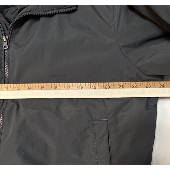 Piombo Large Bomber Jacket Padded Lined Coat Gray Full Zip Pockets NWT - Picture 6 of 10